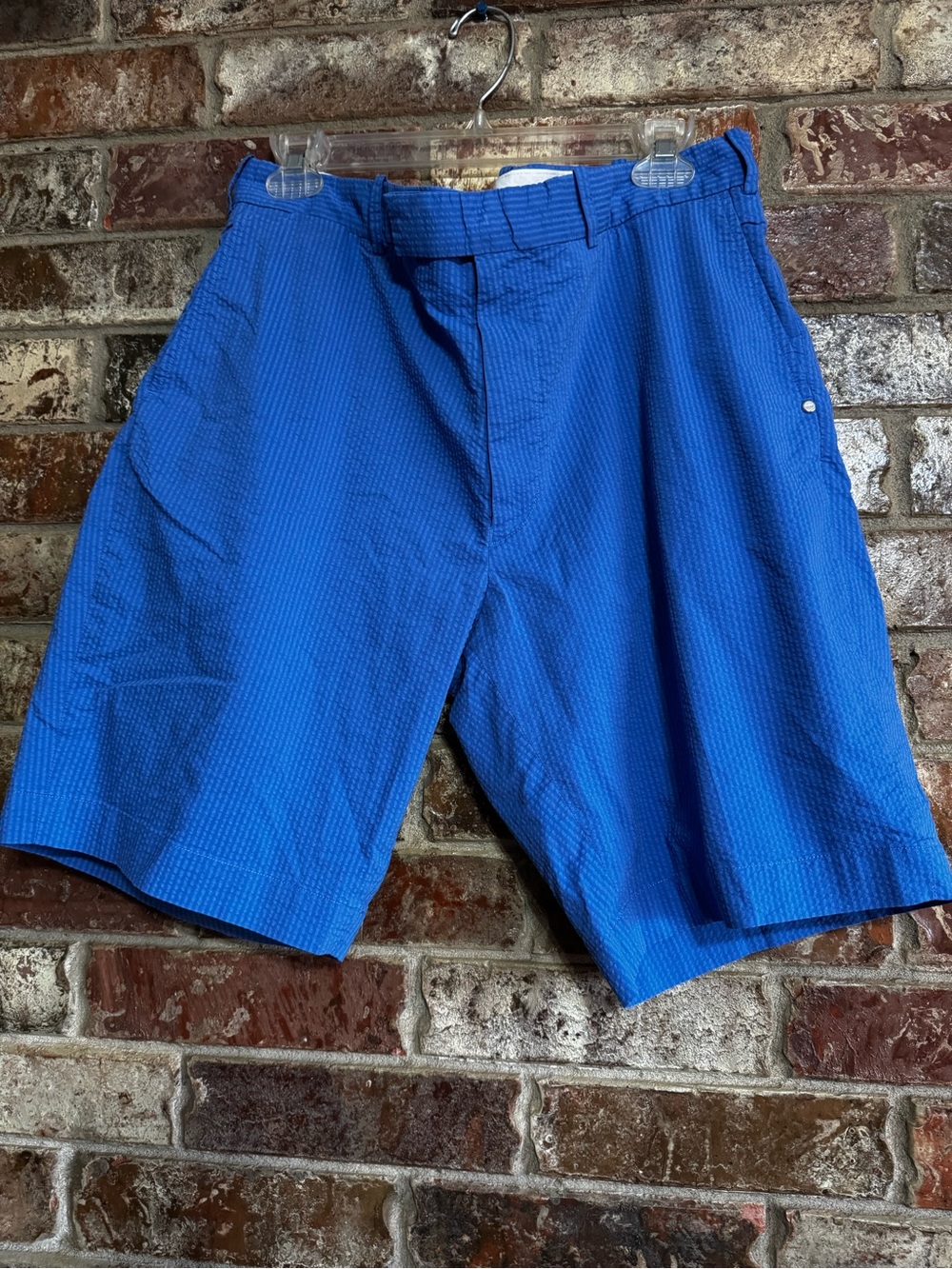 RLX Ralph Lauren SearSucker Blue Athletic Golf Shorts